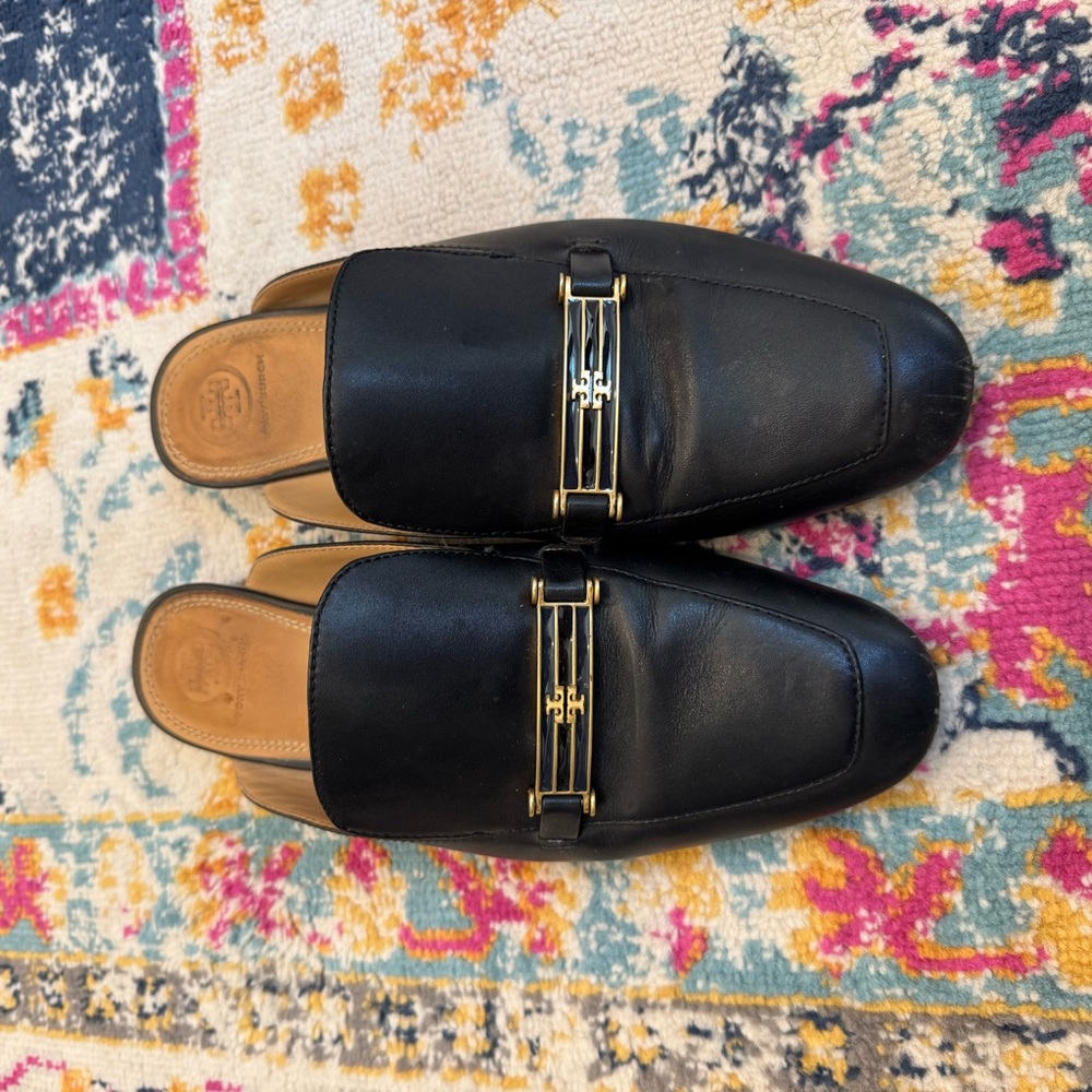 Tory Burch black mules size 9.5